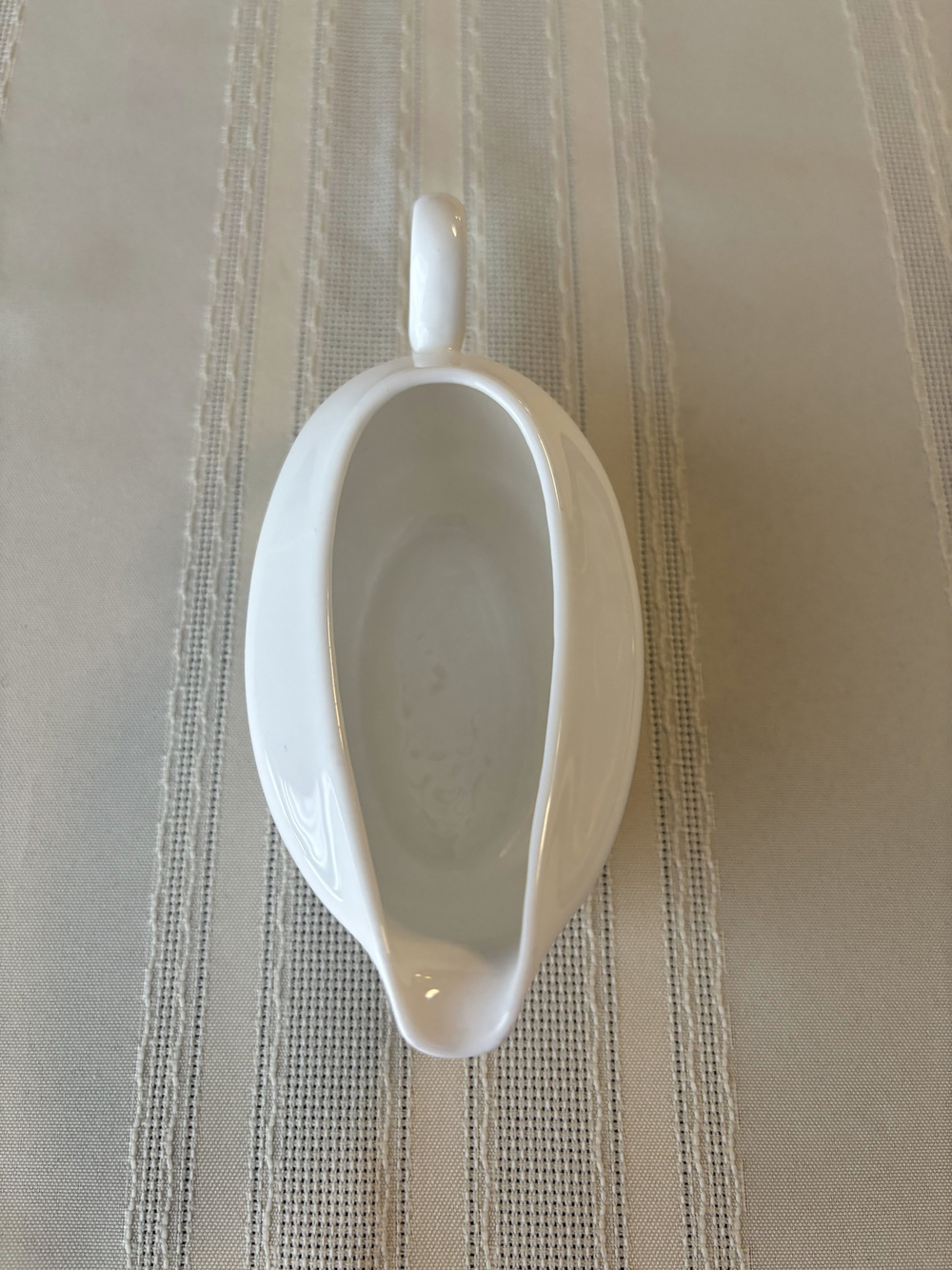 Fortessa Bone China Individual Gravy Boat White Ceramic 7 Inches